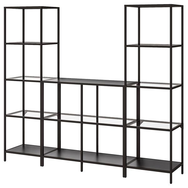 【IKEA/イケア/通販】VITTSJO ヴィットショー 収納コンビネーション, ブラックブラウン/...