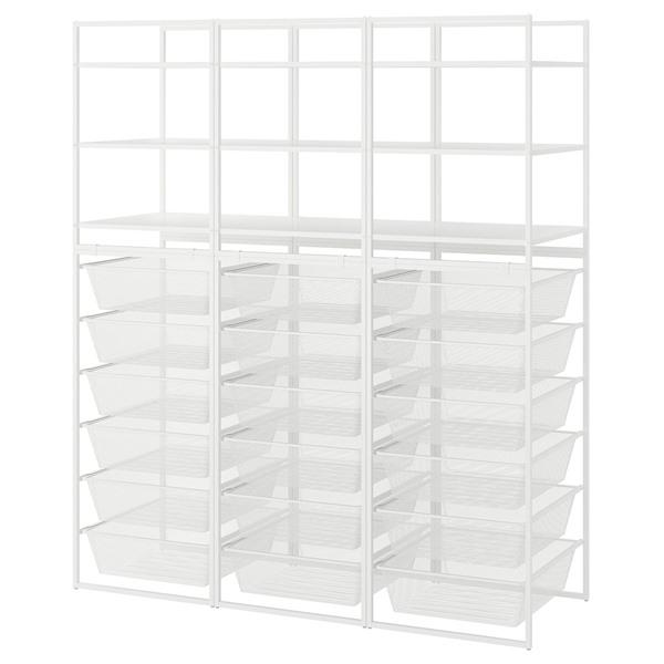 [IKEA/イケア/通販]JONAXEL ヨナクセルオープン収納コンビネーション, ホワイト,148...