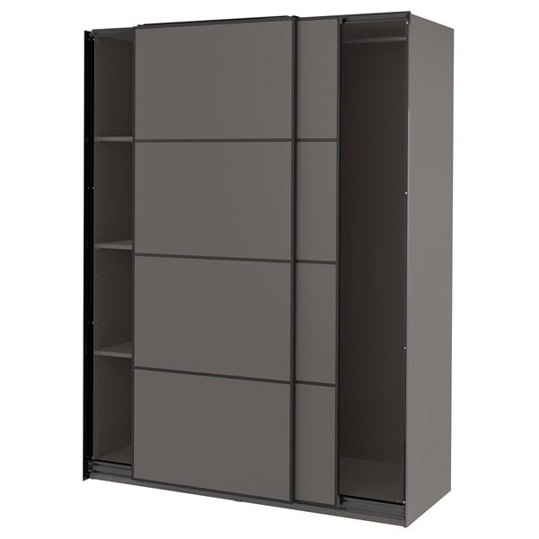 [IKEA/イケア/通販]PAX パックス / MEHAMN メーハムンワードローブ, ダークグレー...
