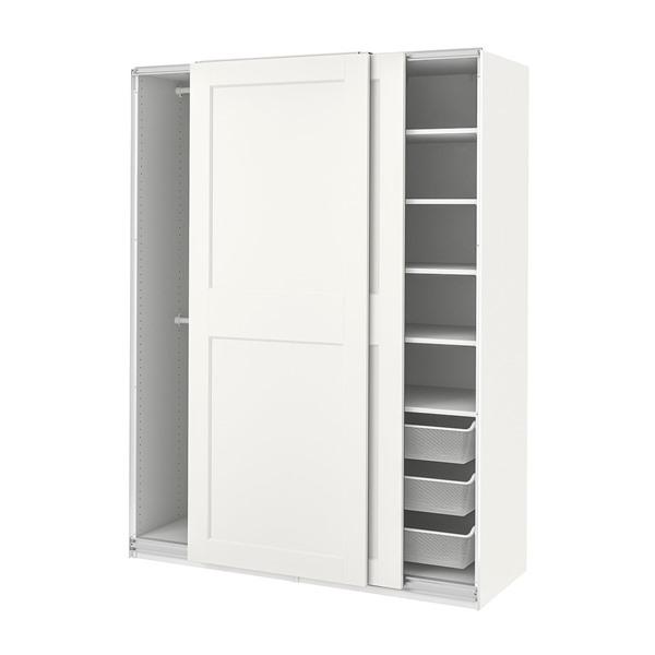 [IKEA/イケア/通販]PAX パックス / GRIMO グリモワードローブ, ホワイト/ホワイト...