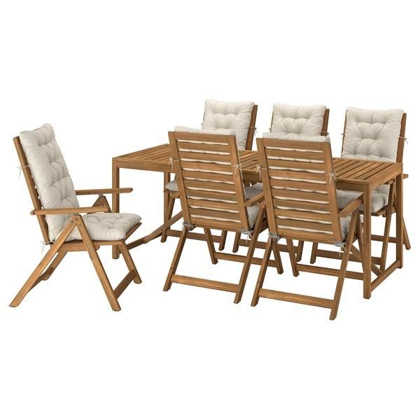 [IKEA/イケア/通販]NAMMARO ネッマローテーブル＋リクライニングチェア6 屋外用, ライ...