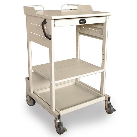 FAワゴン DE22W ライトグレー 60cm 防塵ラック・プリンター収納 PCケース ホコリ 粉塵...