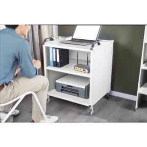 PCワゴンL プリンター 収納 在宅ワーク モニターワゴン PC ノートパソコン デスク 移動式 サ...