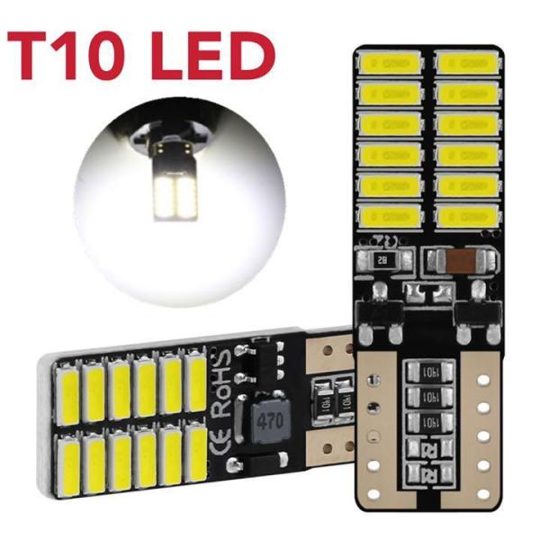 爆光 T10 LED 高輝度 12V ホワイト　白 2個セット 車検対応