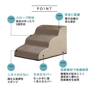ペットステップ 階段 ハウス付き 3段 スロー...の詳細画像2
