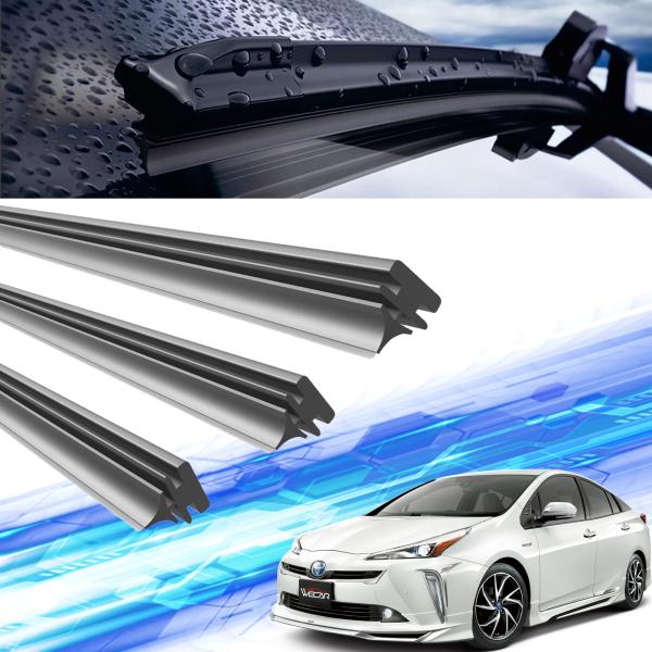 プリウス50系 後期 ワイパー 替えゴム 適合サイズ 互換品 ZVW50 ZVW51 ZVW55 H...