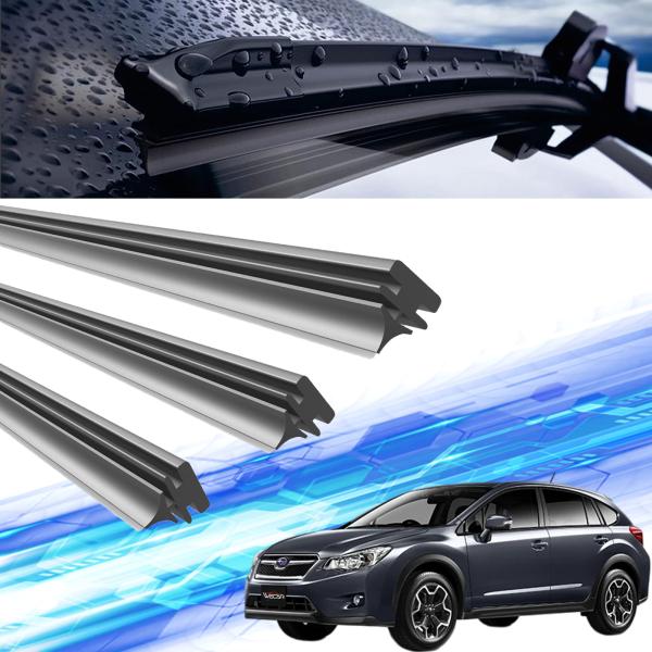 インプレッサXV 替えゴム 適合サイズ 互換品   天然ゴム  運転席 助手席 リア 3本セットGH...