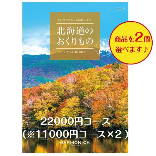 北海道 カタログギフト グルメ 22000円 送料無料 北海道のおくりもの HDO-K ダブル 引出...