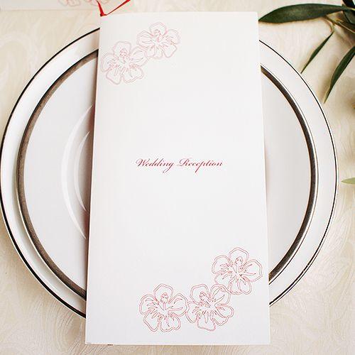 ハワイアン　席次表　ハイビスカス　レッド　10部セット