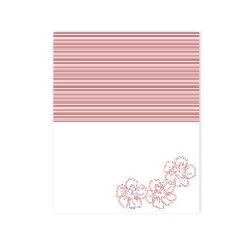 ハワイアン　席札　ハイビスカス　レッド　10枚セット