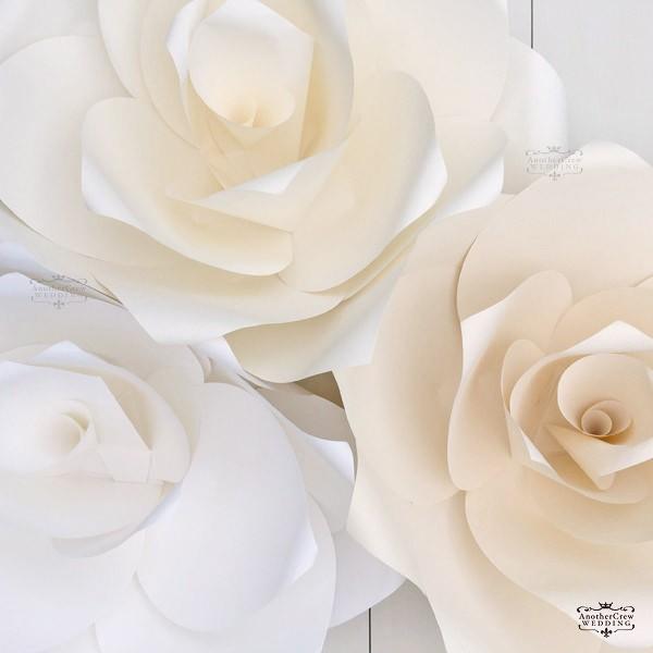 ジャイアントフラワー 手作りキット ローズ Lサイズ 花径45cm ３色 （メール便可） たくさん貼...