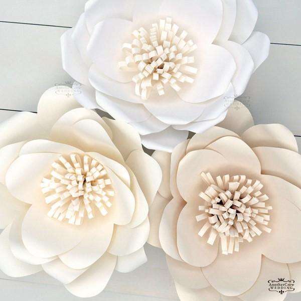 ジャイアントフラワー 手作りキット ロータス 花径35cm ３色 （メール便可） たくさん貼って華や...