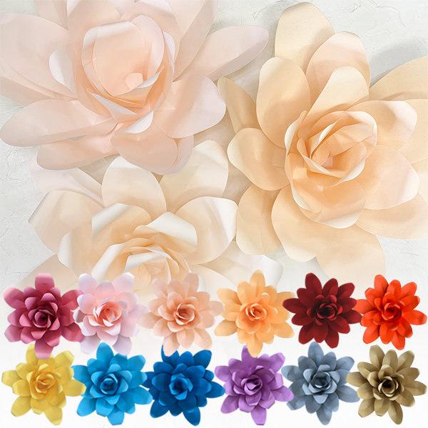 ジャイアントフラワー 手作りキット ダリア 花径45cm カラー14色 たくさん貼って華やかなウォー...