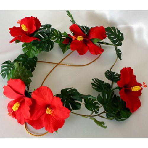 オーナメント　ハイビスカス　レッド