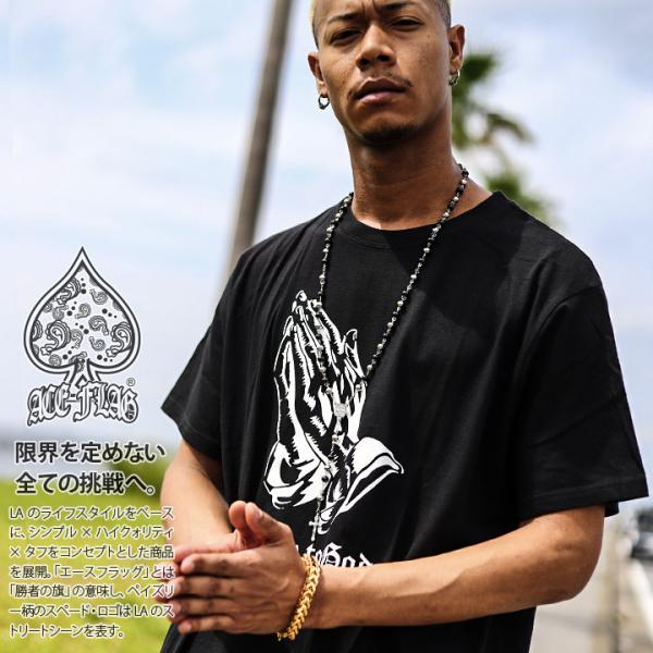 エースフラッグ ACEFLAG Tシャツ 半袖 大きいサイズ かっこいい おしゃれ 祈り手 プレイン...