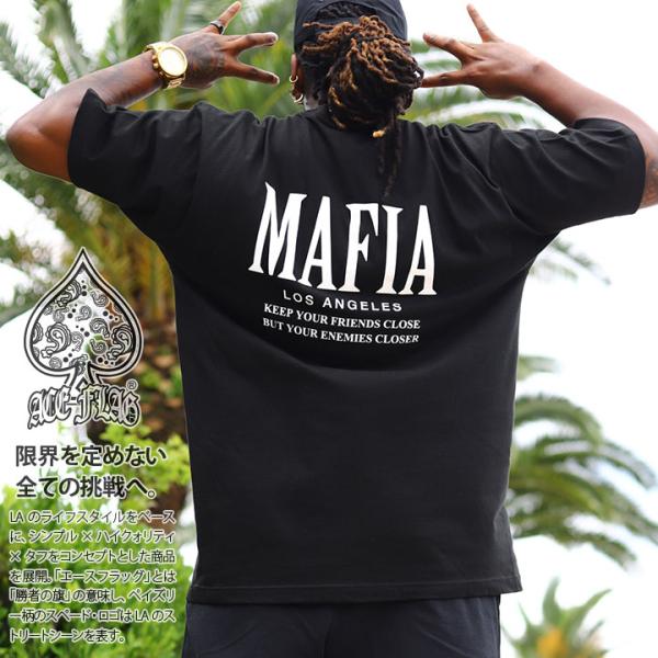 ACE FLAG Tシャツ 半袖 大きいサイズ エースフラッグ マフィアの名言 Mafia 友は近く...