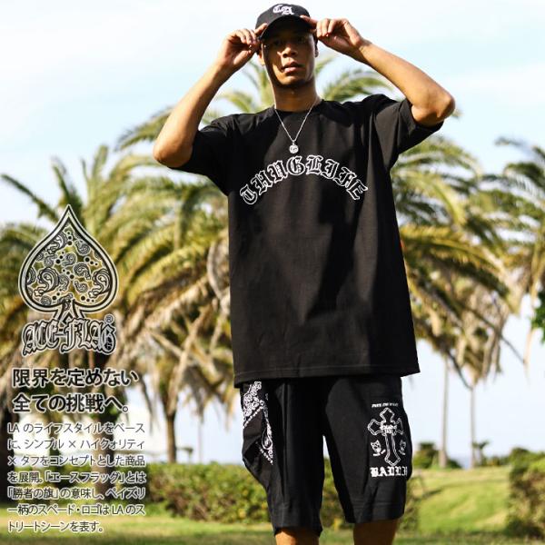 ACE FLAG 上下セット 半袖 ブランド Tシャツ ハーフパンツ 上下 大きいサイズ エースフラ...