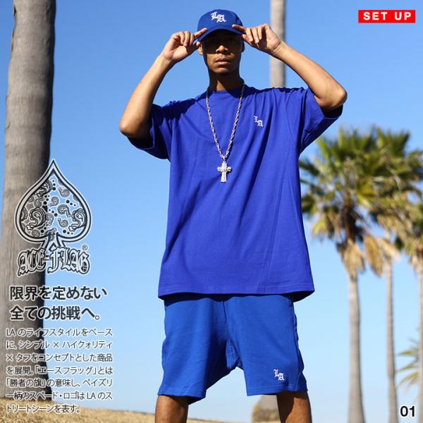 ACE FLAG 上下セット 半袖 ブランド Tシャツ ハーフパンツ 上下 大きいサイズ エースフラ...