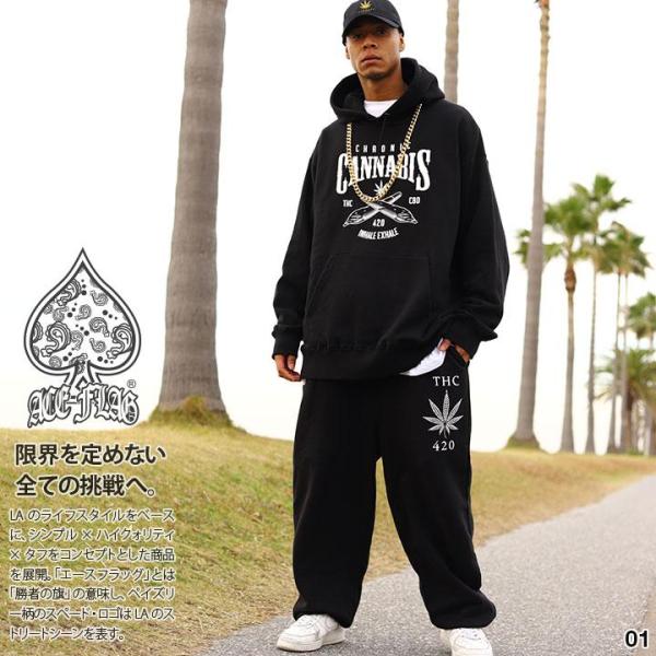 ACE FLAG 上下セット 長袖 ブランド 大きいサイズ エースフラッグ セットアップ パーカー ...