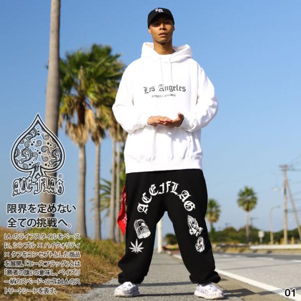 ACE FLAG 上下セット 長袖 ブランド 大きいサイズ エースフラッグ セットアップ パーカー ...