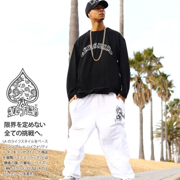 ACE FLAG 上下セット 長袖 ブランド 大きいサイズ エースフラッグ セットアップ ロンT ス...