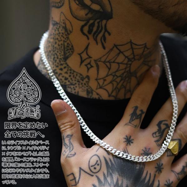 ACE FLAG ネックレス ロング チェーン カジュアル シルバー ペアネックレス エースフラッグ...