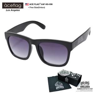 @*a様 ブラック スクエア サングラス ACEFLAG エースフラッグ サングラス スクエア型 定番 ブランド