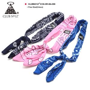 CLUB NO1Z クラブノイズ ヘッドバンド ヘアバンド ペイズリー柄