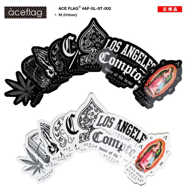 ACE FLAG ステッカー 9枚セット バイク 車 スマホ かっこいい シール 小さいサイズ 日本...