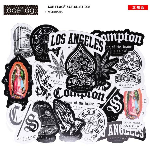 ACE FLAG ステッカー バイク 車 スマホ スマホステッカー シール 18枚セット 小さいサイ...