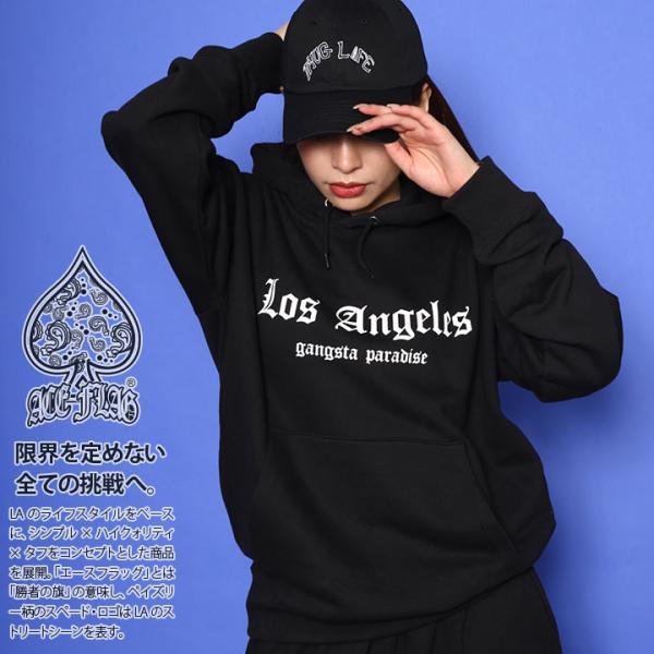 ACE FLAG パーカー ブランド スケボー 長袖 スウェット 裏パイル 大きいサイズ エースフラ...