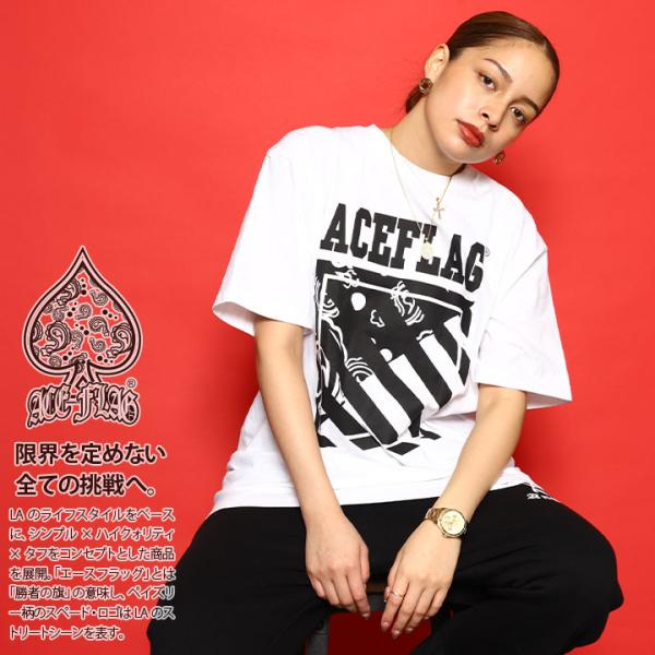 エースフラッグ ACEFLAG Tシャツ 半袖 メンズ レディース 大きいサイズ b系 おしゃれ ペ...