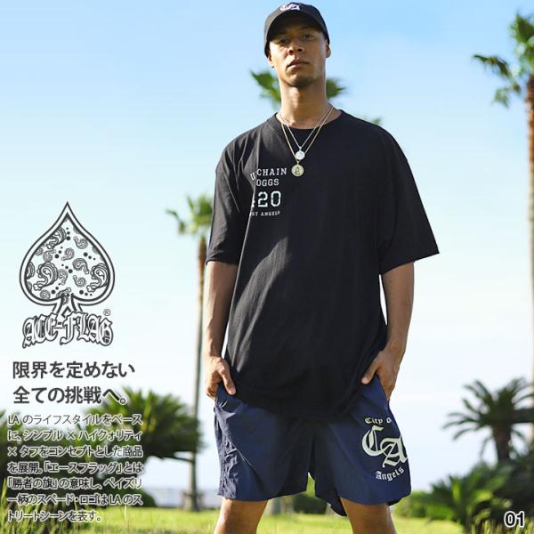 ACE FLAG 上下セット 半袖 ブランド Tシャツ ハーフパンツ 上下 大きいサイズ エースフラ...