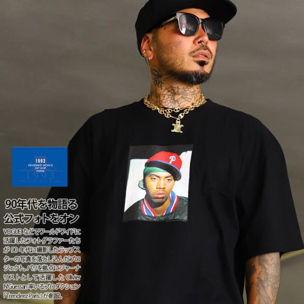 1993 DESIGNED WORLD HIPHOP Tシャツ 半袖 大きいサイズ ナインティーンナ...