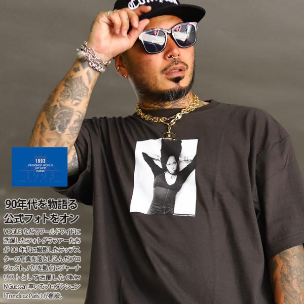 1993 DESIGNED WORLD HIPHOP Tシャツ 半袖 大きいサイズ ナインティーンナ...