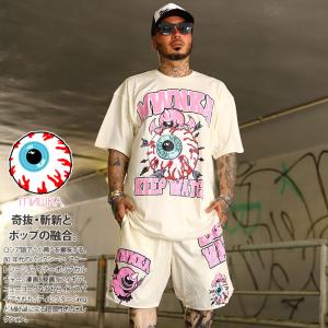 MISHKA（ミシカ） 上下セット 半袖 ブランド Tシャツ スウェットパンツ