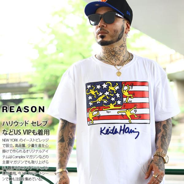 REASON × キースヘリング Tシャツ 大きいサイズ 限定 コラボ 公式グッズ リーズン ビッグ...