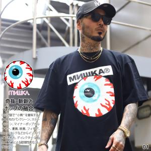 MISHKA Tシャツ 半袖 大きいサイズ ビッグシルエット ミシカ ブランドロゴ ハイエンド キープウォッチ KEEPWATCH キャラクター ロック パンク バンド系 b系｜weekindenim