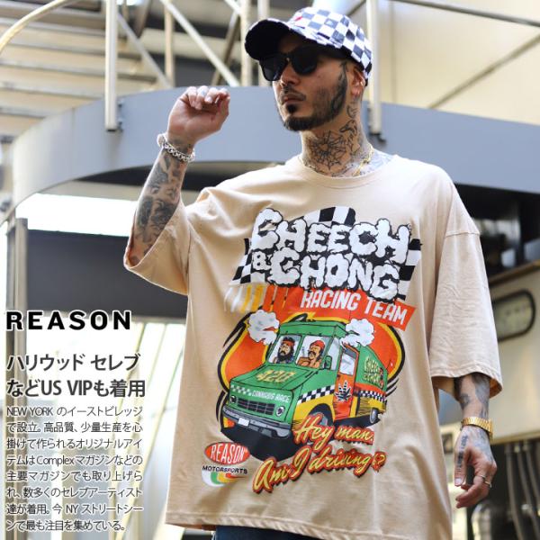 REASON × Cheech &amp; Chong Tシャツ 半袖 大きいサイズ チーチ&amp;チョン チーチ...