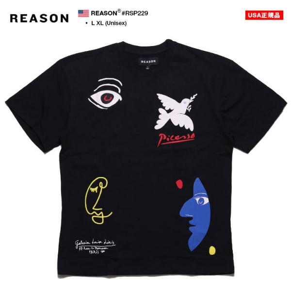 REASON × Pablo Ruiz Picasso Tシャツ 半袖 大きいサイズ パブロ・ルイス...