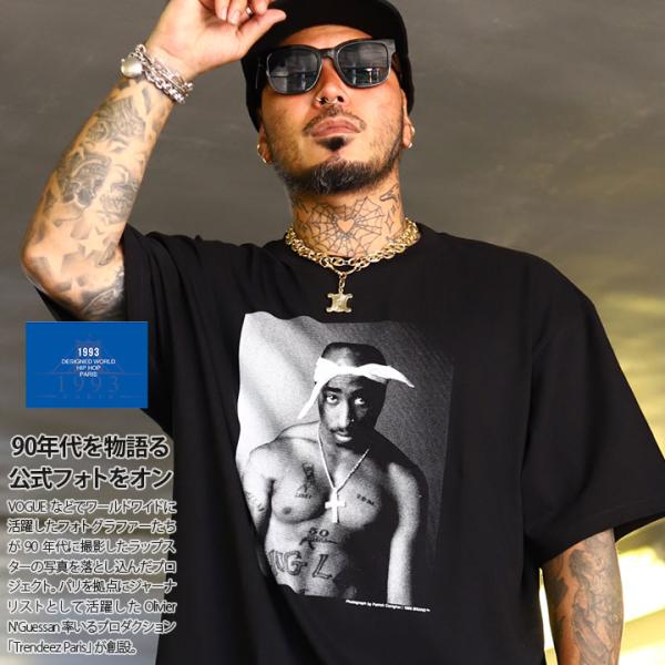 1993 DESIGNED WORLD HIPHOP Tシャツ 半袖 黒/白 大きいサイズ ナインテ...