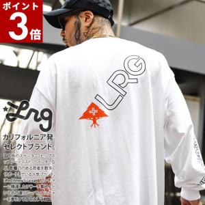 LRG ロンT 大きいサイズ エルアールジー Tシャツ 長袖 シンプル ビッグシルエット 英字 木 ツリー 筆記体 スクリプトロゴ 斜め 袖ロゴ アウトドア 十字架 クロス｜本格派大人のB系XL&零ZERO