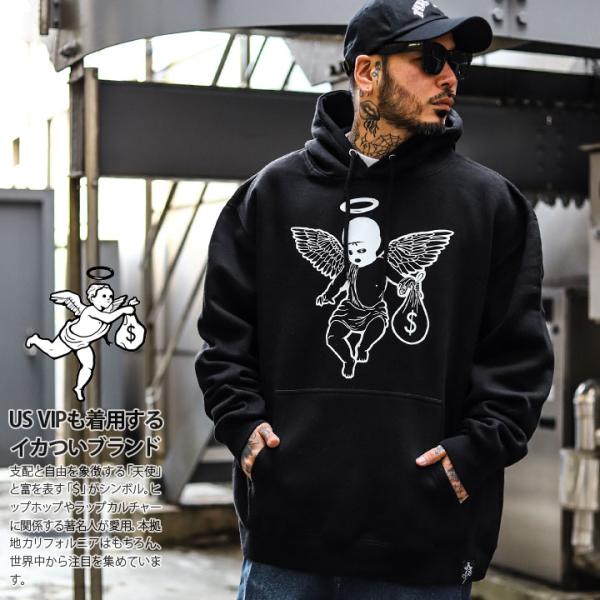 HASTA MUERTE パーカー ブランド スケボー フーディ 長袖 スウェット 裏起毛 大きいサ...