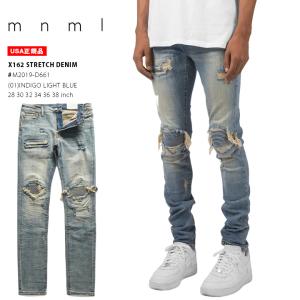 ミニマル　ズボン 楽天市場】【20%OFF】 mnml ミニマル X20 STRETCH DENIM クラッシュ
