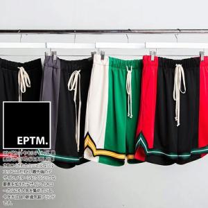 エピトミ EPTM ハーフパンツ ジャージ バスパン バスケットボールパンツ ショートパンツ ショーツ 半ズボン イージーパンツ 大きいサイズ おしゃれ ライン｜weekindenim