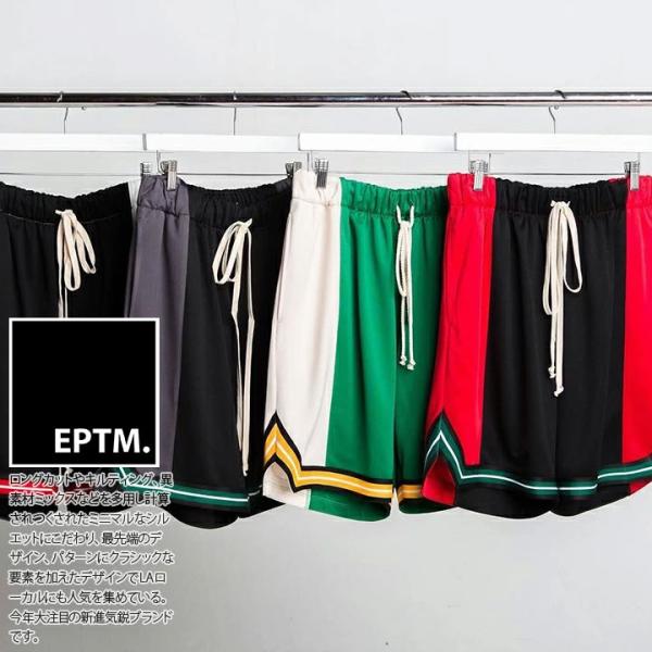 エピトミ EPTM ハーフパンツ ジャージ バスパン バスケットボールパンツ ショートパンツ ショー...
