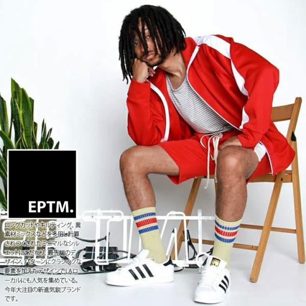 エピトミ EPTM ハーフパンツ ジャージ バスパン バスケットボールパンツ ショートパンツ ライン...