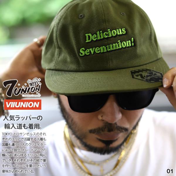 7union キャップ セブンユニオン 帽子 cap 浅め ローキャップ スナップバックキャップ ダ...