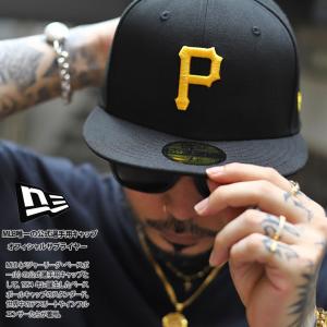 ニューエラ NEW ERA キャップ MLB Pirates P ロゴ 59Fifty 帽子 cap 深め フラットバイザー フィッテッドキャップ シンプル 定番 人気｜weekindenim