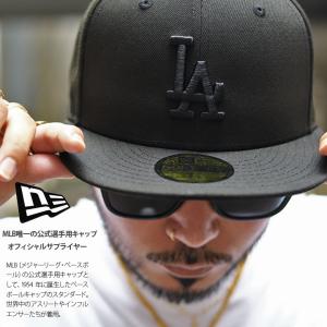 ニューエラ NEW ERA キャップ MLB Dodgers LA ロゴ 59Fifty 帽子 cap 深め フラットバイザー フィッテッドキャップ シンプル 定番 人気